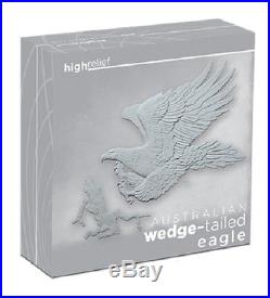 1 x 2015 Aust Wedge-Tailed Eagle 5oz Silver Proof High Relief Coin Perth Mint
