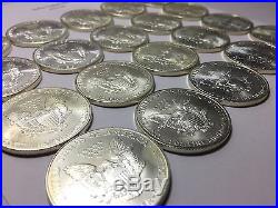 2000 $1 American Silver Eagles 1oz. 999 Fine Silver Roll of 20 Coins