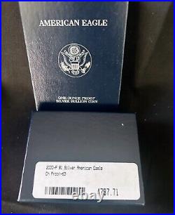 2000 American Eagle One Ounce Proof Silver Dollar in OGP with COA