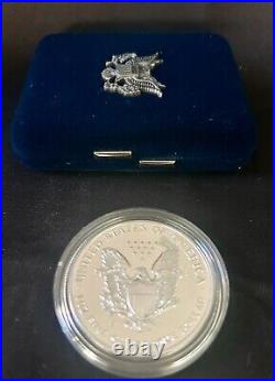 2000 American Eagle One Ounce Proof Silver Dollar in OGP with COA