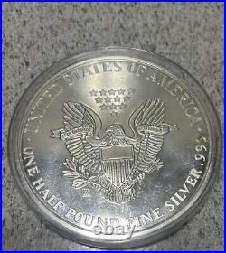 2000 American Silver Eagle 8 Oz. 999 Fine Silver Coin In plastic Container