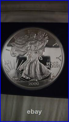 2000 American Silver Eagle Giant Silver Round 6 Toz..999 Silver Proof 2000 American Silver Eagle Giant Silver Round 6 Toz..999 Silver Proof