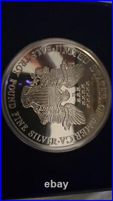 2000 American Silver Eagle Giant Silver Round 6 Toz..999 Silver Proof 2000 American Silver Eagle Giant Silver Round 6 Toz..999 Silver Proof