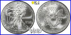 2000 D American Silver Eagle Dollar-MS69 PCGS Millennium Dollar-Pop 29