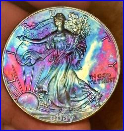 2000 Monster Toned 1 OZ American Silver Eagle