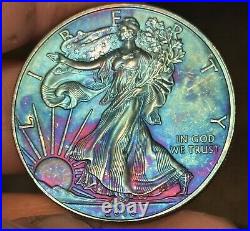 2001 Monster Toned 1 OZ American Silver Eagle