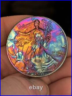 2001 Monster Toned 1 OZ American Silver Eagle