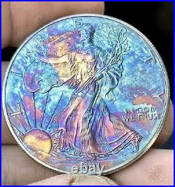 2001 Monster Toned 1 OZ American Silver Eagle