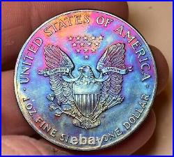 2001 Monster Toned 1 OZ American Silver Eagle