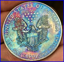 2001 Monster Toned 1 OZ American Silver Eagle