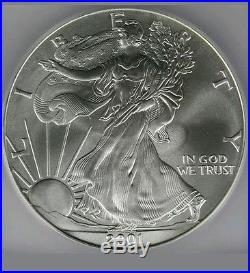 2001 Silver Eagle 9/11/01 WTC Ground Zero Twin Towers Recovery Coin Grade MS 70