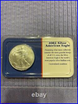 2002 American Silver Eagle, 1 oz, Littleton Coin Company BU Uncirculated