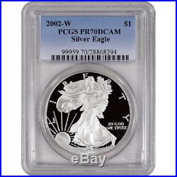 2002-W American Silver Eagle Proof PCGS PR70 DCAM