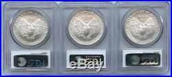 2004, 2005 And 2006 $1 Silver Eagle ALL Nice PCGS MS 70 3 Coin Lot