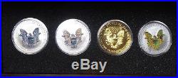 2004 USA 999 Silver $1 Coin 1 Oz Hologram Silver Eagle Collection Cased & Coa