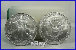 2005 American Silver Eagle 1 oz Twenty 20 BU Coins in Mint Tube