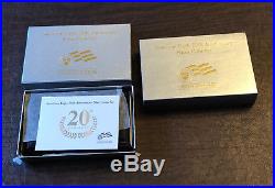 2006 American Eagle 20th Anniversary Silver Coin Set, Box & COA
