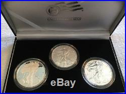 2006 American Eagle 20th Anniversary Silver Dollar Set with CASE and COA