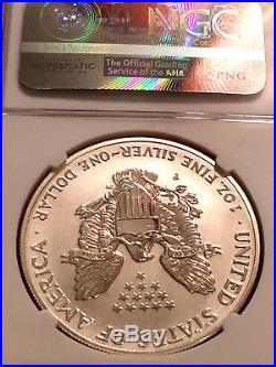 2006 P NGC PF70 Silver Eagle REVERSE PROOF 20TH Anniversary label