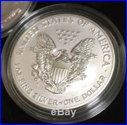 2006 SILVER AMERICAN EAGLE 20th ANNIVERSARY 3 COIN SET