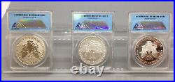 2006 Silver Eagle Set ANACS 20th Anniversary PR 70 3 Coins