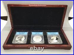 2006 Silver Eagle Set ANACS 20th Anniversary PR 70 3 Coins