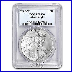 2006-W Burnished Silver American Eagle SP/MS-70 PCGS SKU #64165