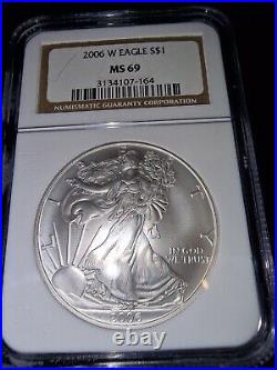 2006 W Eagle Silver $1 Coin Ms69