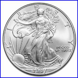 2007 1oz American Silver Eagle Bullion Coin. Airtites Capsule