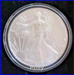 2007 American Eagle Silver Dollars X 2 2 oz. Of Fine Silver BUC Boxed