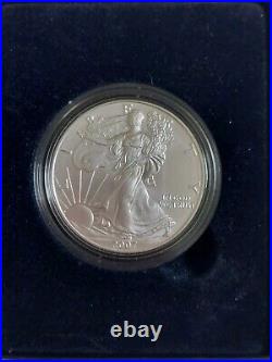 2007 American Silver Eagle Dollar Coin with Box + COA- US Mint