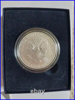 2007 American Silver Eagle Dollar Coin with Box + COA- US Mint