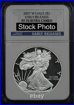 2007-W American Silver Eagle NGC PF-70 Ultra Cameo Early Release