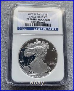 2007-W American Silver Eagle PF70 Ngc