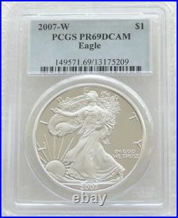 2007-W Liberty Eagle $1 One Dollar Silver Proof 1oz Coin PCGS PR69 DCAM