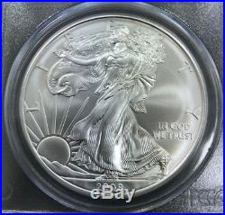 2008-W 1 oz American Silver Eagle Reverse of'07 PCGS MS70 First Strike