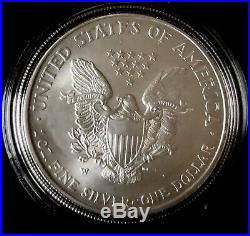 2008-W American Silver Eagle Reverse 2007. Collectors Coin, Burnished & A Beauty