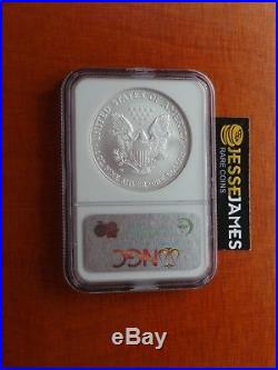 2008 W Burnished Silver Eagle Ngc Ms70 Reverse Of 2007 Error Early Release Label