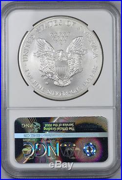 2008-W Burnished Silver Eagle Reverse of 2007 NGC MS69