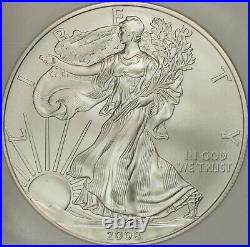 2008-W Reverse of 2007 Silver Eagle NGC MS70