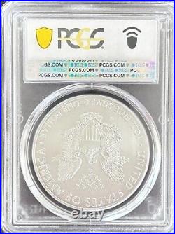 2008-W Silver Eagle Burnished PCGS SP70 2008 W American Silver Eagle ASE