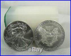 2009 American Silver Eagle 1 oz Twenty 20 BU Coins in Mint Tube