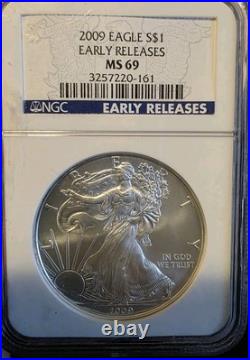 2009 American Silver Eagle NGC MS 69 Early Releases