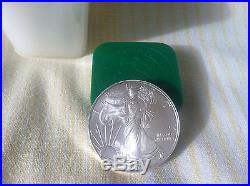 2010 American Eagle 1oz silver bullion coins Roll of 20 UNC Full Roll