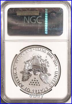 2011 $1 American Silver Eagle Reverse Proof 25th Anniversary NGC PF-70