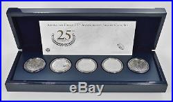 2011 (5-Coin) 25th Anniversary American Eagle Silver Set