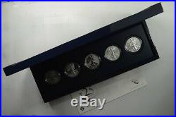 2011 American Eagle 25th Anniversary Silver 5 Coin Set Display Box & COA 405