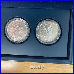 2011 American Eagle 25th Anniversary Silver Coin Set 5 Coin Set