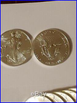 2011 American Silver Eagle (1 oz) $1 1Roll. 20 BU Coins in mint Tube