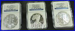 2011 Silver Eagle 25th Anniversary 5 Coin Set NGC MS/PF69 (Early Releases)